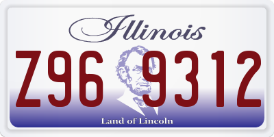 IL license plate Z969312