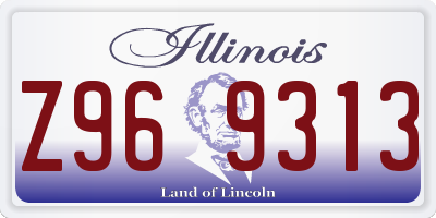 IL license plate Z969313