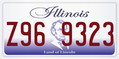 IL license plate Z969323