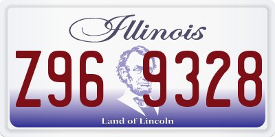 IL license plate Z969328