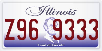 IL license plate Z969333