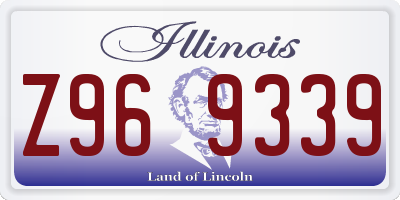 IL license plate Z969339