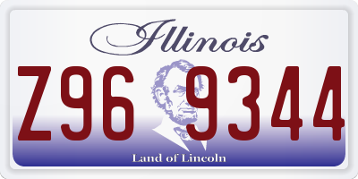 IL license plate Z969344