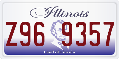 IL license plate Z969357