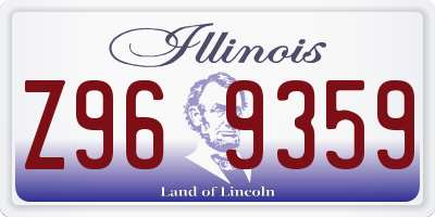 IL license plate Z969359