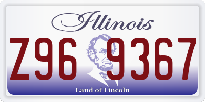 IL license plate Z969367