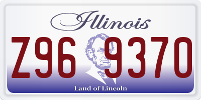 IL license plate Z969370