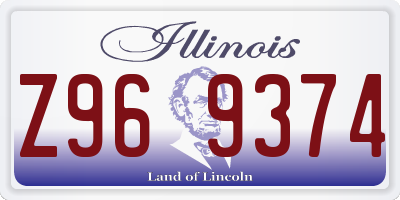 IL license plate Z969374