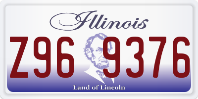 IL license plate Z969376