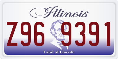IL license plate Z969391