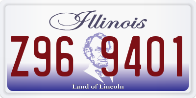IL license plate Z969401
