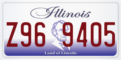 IL license plate Z969405