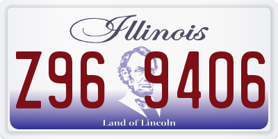 IL license plate Z969406