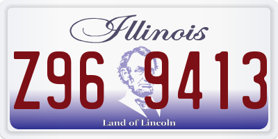 IL license plate Z969413