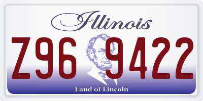 IL license plate Z969422