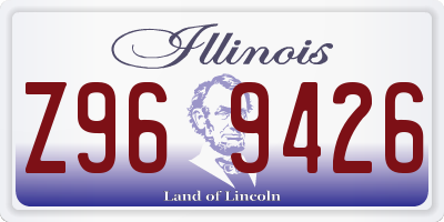 IL license plate Z969426