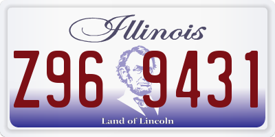 IL license plate Z969431