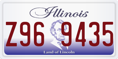 IL license plate Z969435