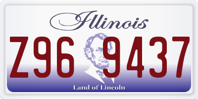 IL license plate Z969437