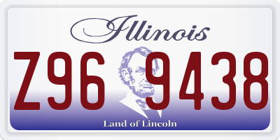 IL license plate Z969438