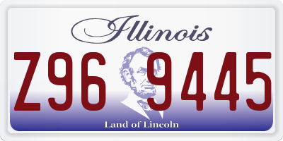IL license plate Z969445