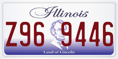 IL license plate Z969446