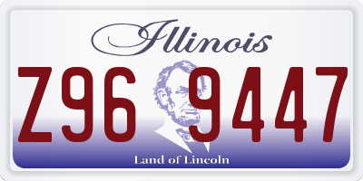 IL license plate Z969447