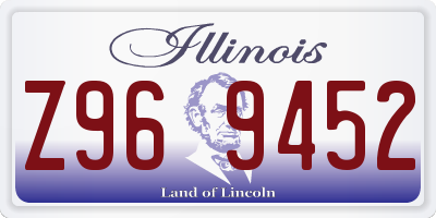 IL license plate Z969452
