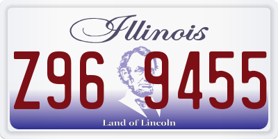 IL license plate Z969455