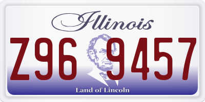 IL license plate Z969457