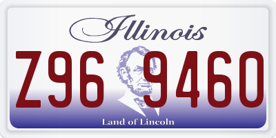 IL license plate Z969460