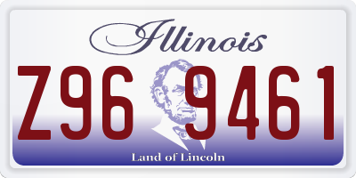 IL license plate Z969461