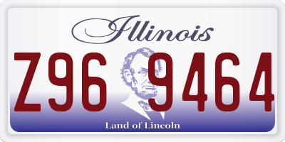 IL license plate Z969464