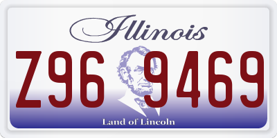 IL license plate Z969469