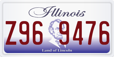 IL license plate Z969476
