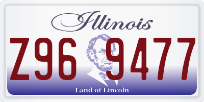 IL license plate Z969477