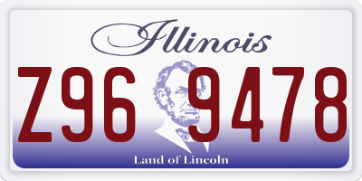 IL license plate Z969478