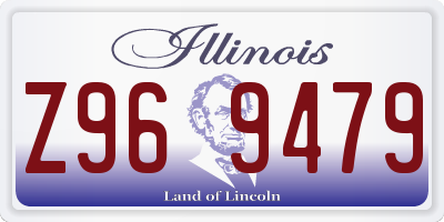IL license plate Z969479
