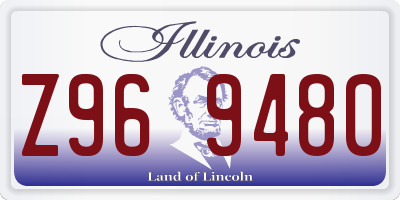 IL license plate Z969480