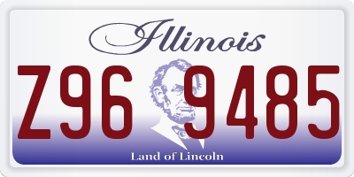 IL license plate Z969485