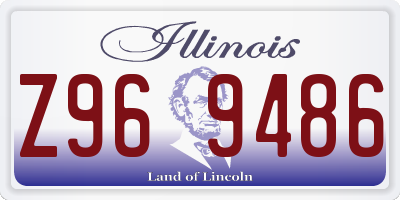 IL license plate Z969486