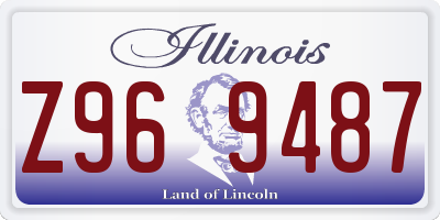 IL license plate Z969487