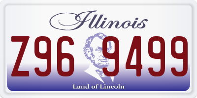 IL license plate Z969499