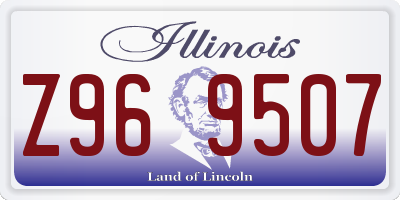 IL license plate Z969507