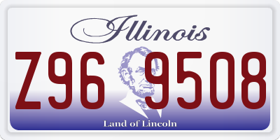 IL license plate Z969508
