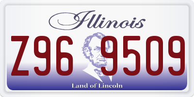 IL license plate Z969509