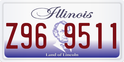 IL license plate Z969511