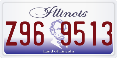 IL license plate Z969513