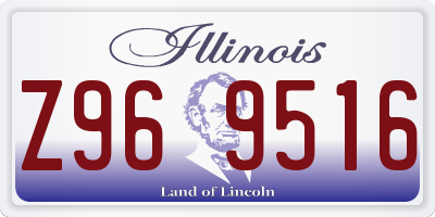 IL license plate Z969516