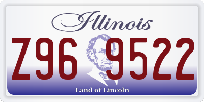 IL license plate Z969522